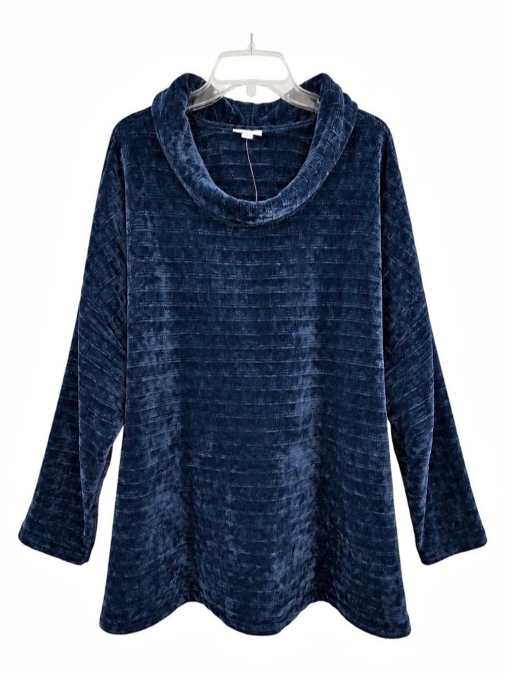 J.Jill Textured Plush Blackberry Cowl-Neck Top – Women’s 3X NWT